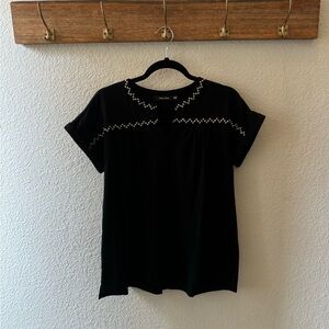 Doe and Rae Short Sleeve Top. Sz Sm